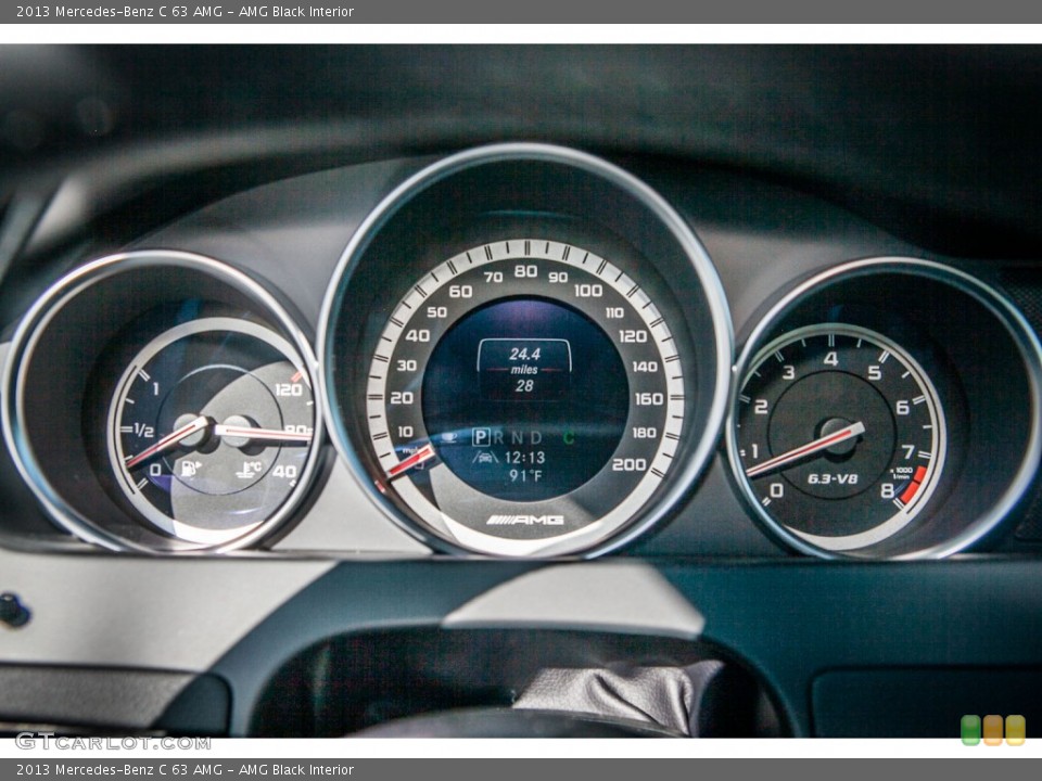 AMG Black Interior Gauges for the 2013 Mercedes-Benz C 63 AMG #74529889