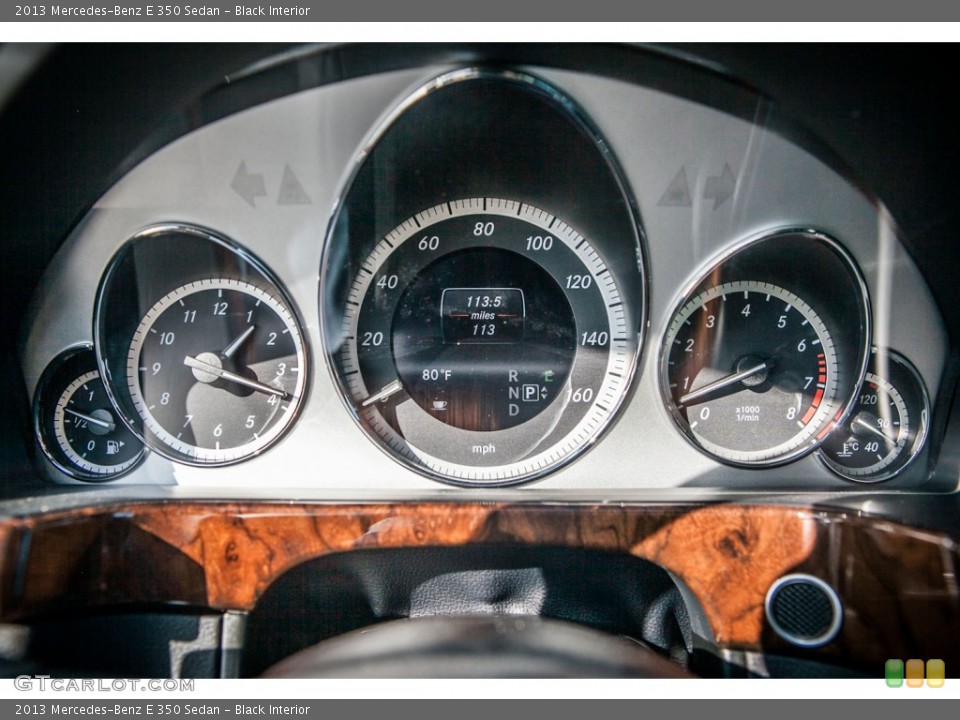 Black Interior Gauges for the 2013 Mercedes-Benz E 350 Sedan #74532412
