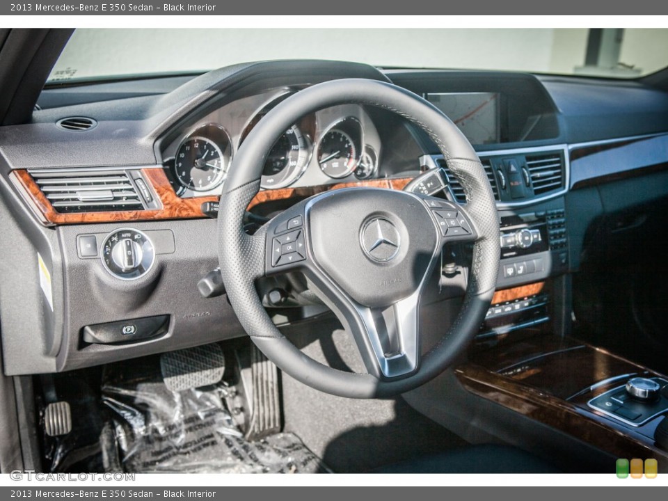 Black Interior Dashboard for the 2013 Mercedes-Benz E 350 Sedan #74532461
