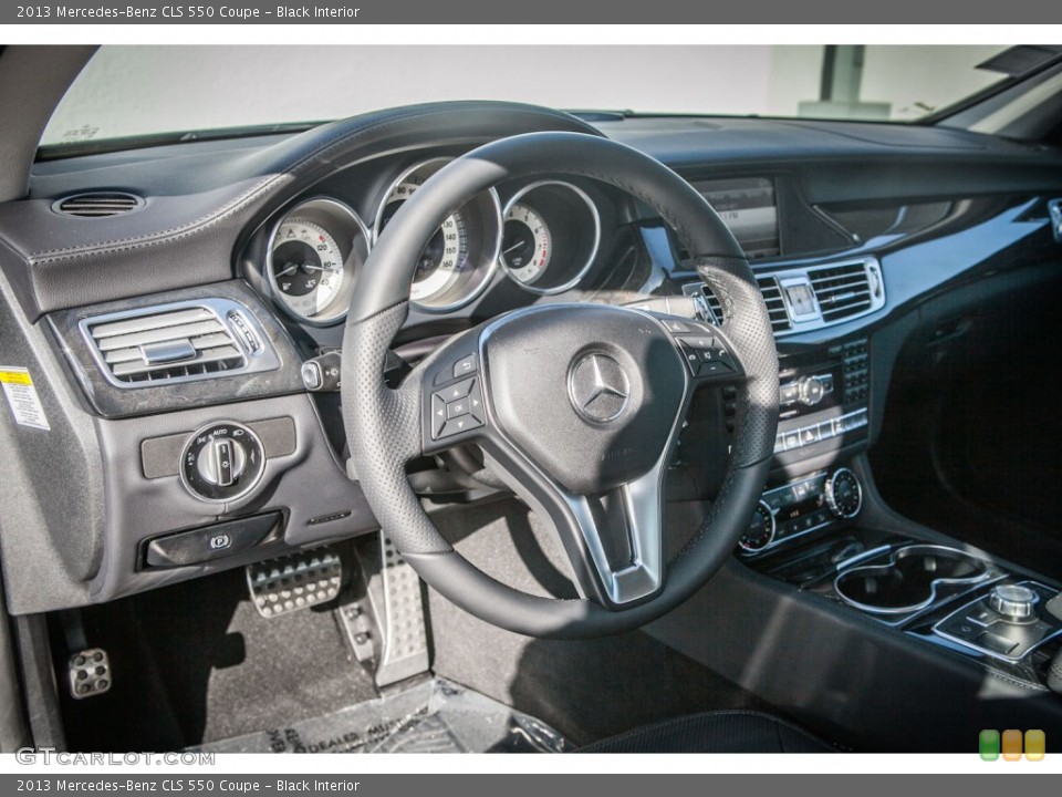Black Interior Steering Wheel for the 2013 Mercedes-Benz CLS 550 Coupe #74534399