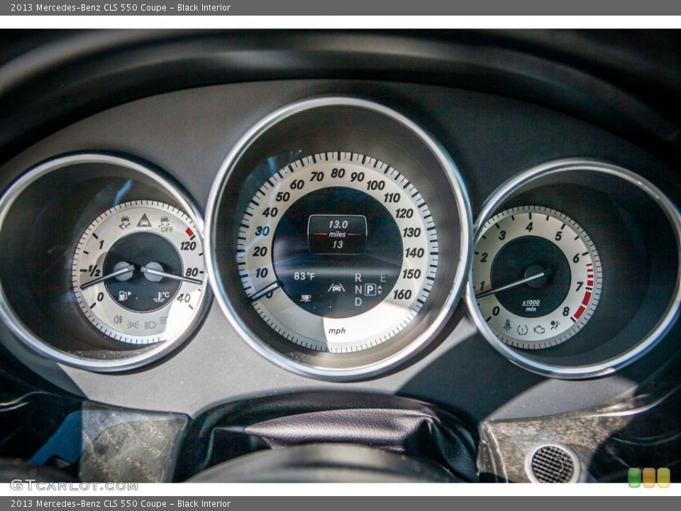 Black Interior Gauges for the 2013 Mercedes-Benz CLS 550 Coupe #74534429