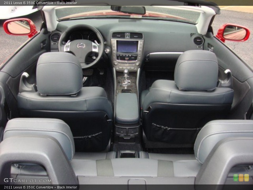 Black Interior Photo for the 2011 Lexus IS 350C Convertible #74535636