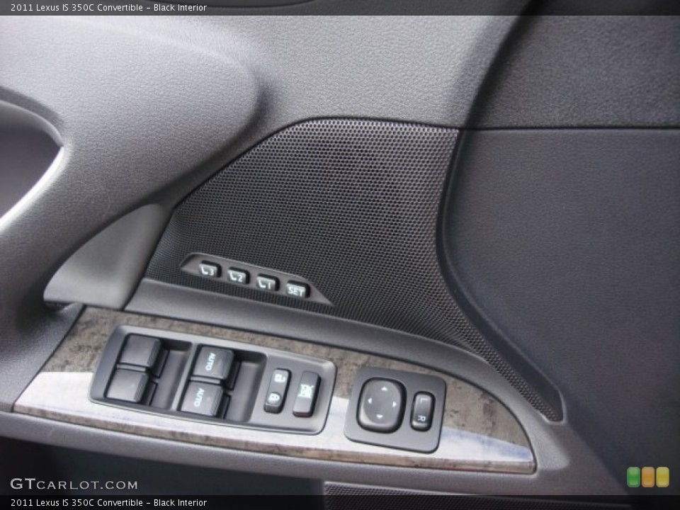 Black Interior Controls for the 2011 Lexus IS 350C Convertible #74535653