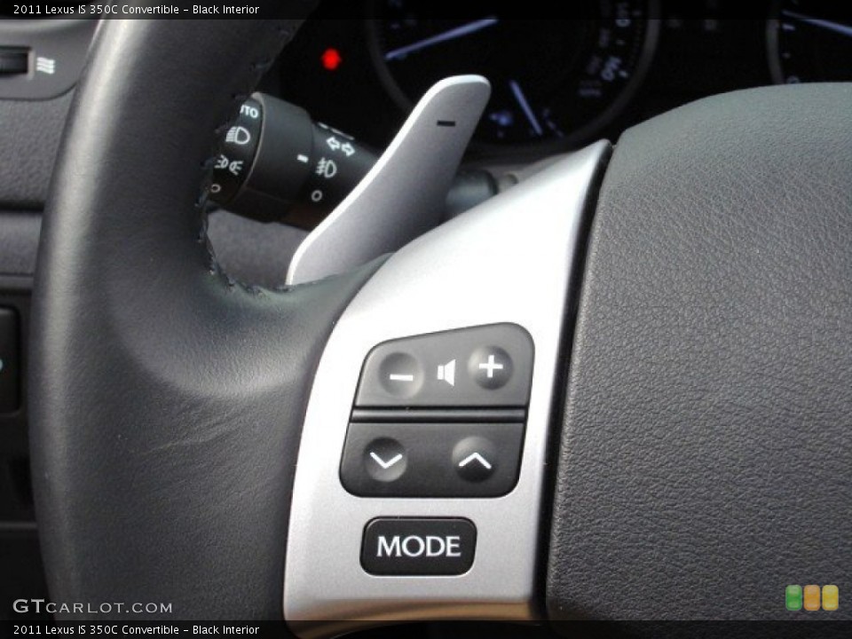 Black Interior Controls for the 2011 Lexus IS 350C Convertible #74535767