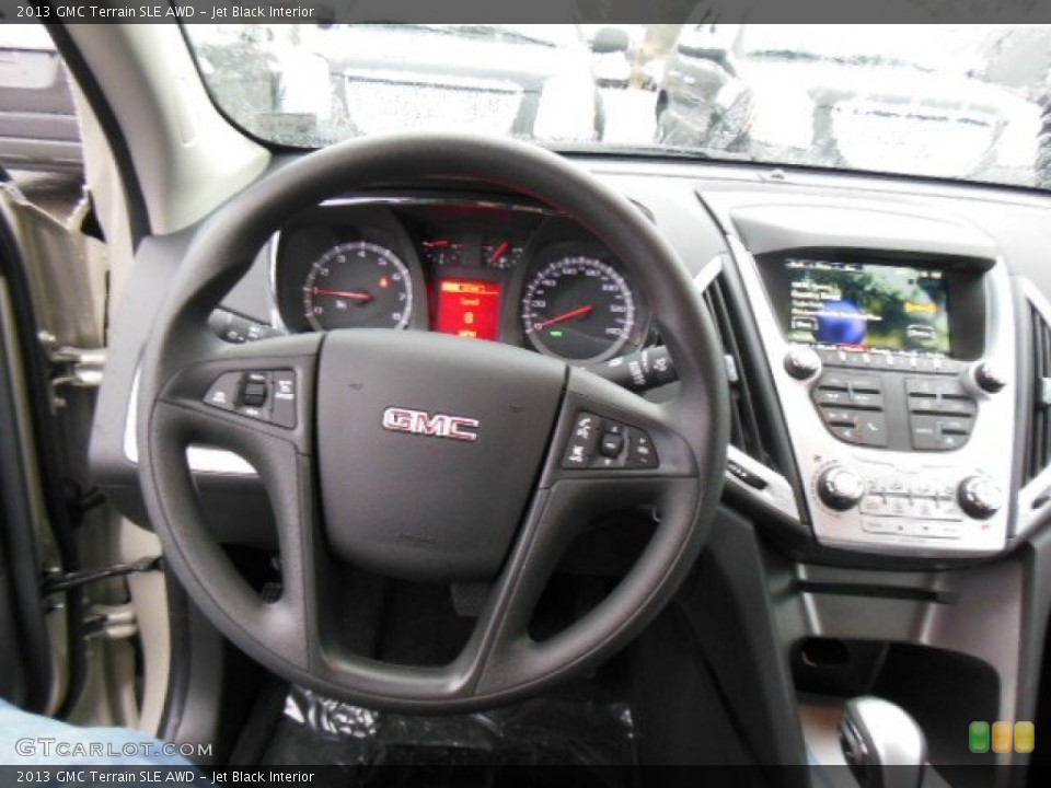Jet Black Interior Steering Wheel for the 2013 GMC Terrain SLE AWD #74536016