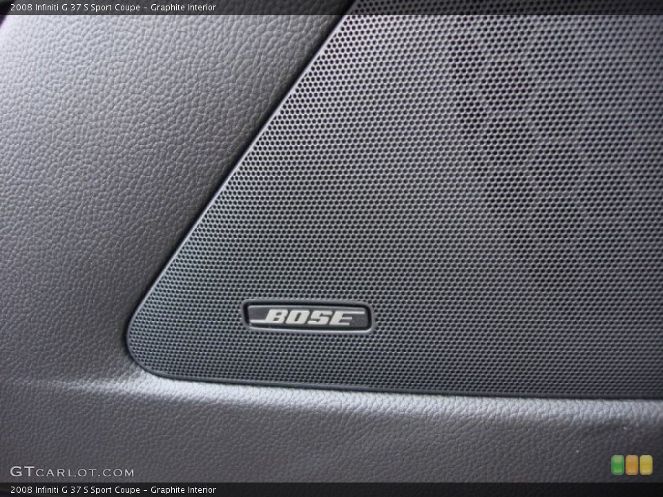 Graphite Interior Audio System for the 2008 Infiniti G 37 S Sport Coupe #74536169