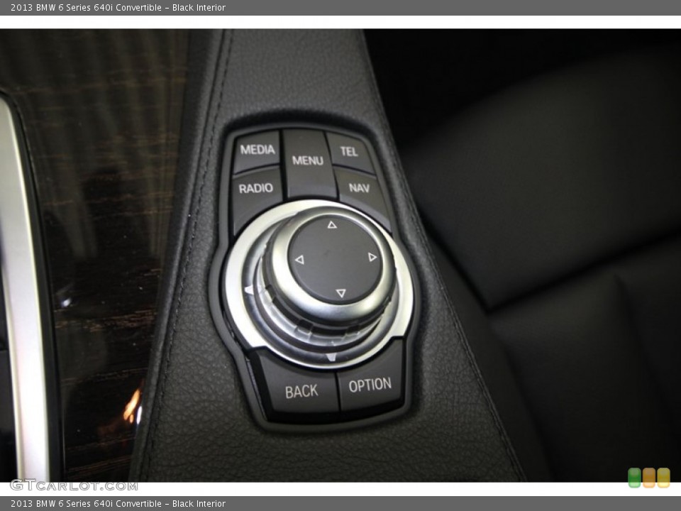 Black Interior Controls for the 2013 BMW 6 Series 640i Convertible #74536544