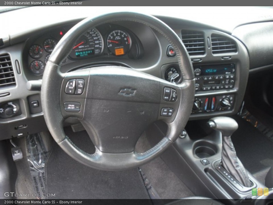 Ebony Interior Steering Wheel for the 2000 Chevrolet Monte Carlo SS #74537026