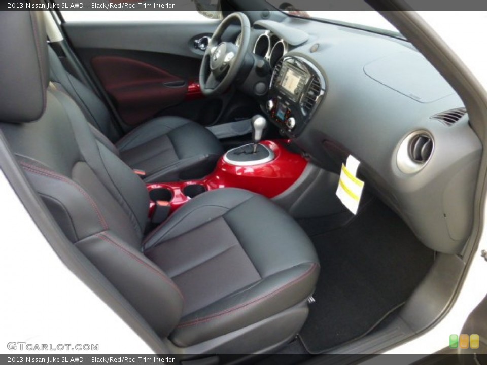 Black/Red/Red Trim Interior Photo for the 2013 Nissan Juke SL AWD #74539292