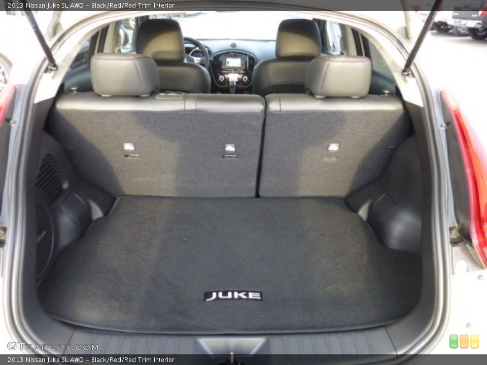 Black/Red/Red Trim Interior Trunk for the 2013 Nissan Juke SL AWD #74539328