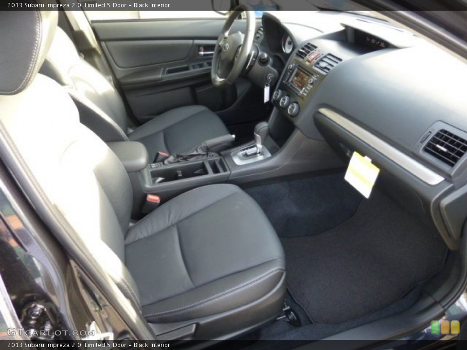 Black Interior Photo for the 2013 Subaru Impreza 2.0i Limited 5 Door #74539862