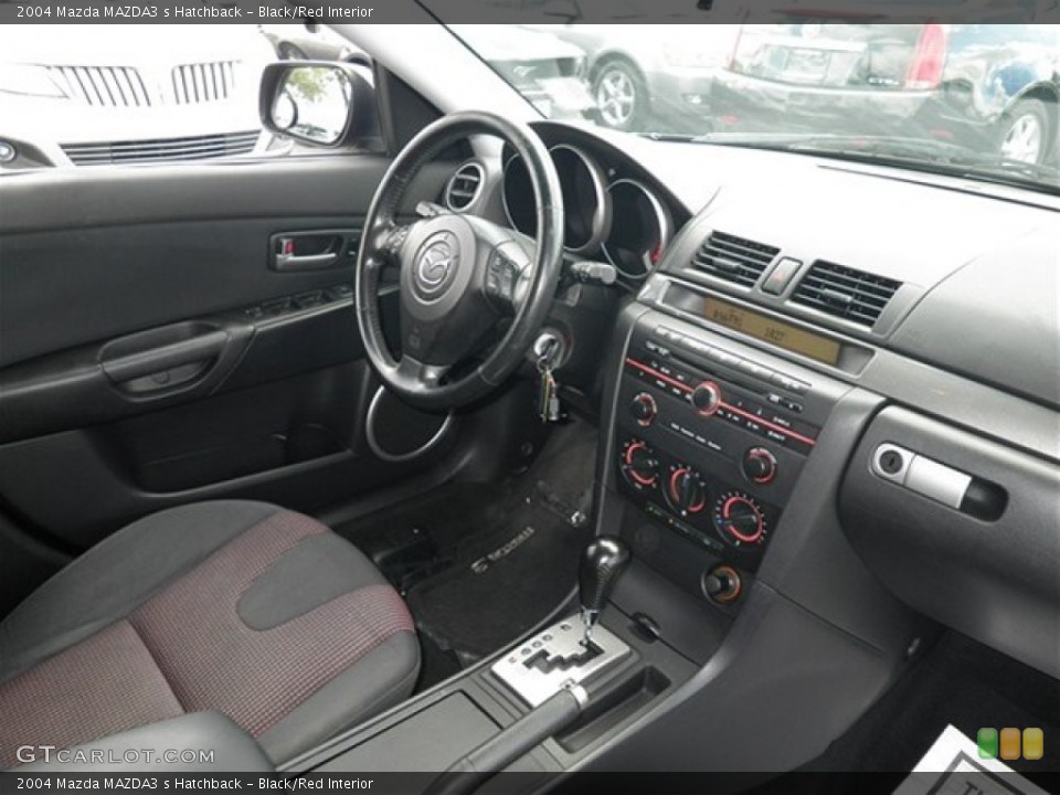 Black/Red Interior Dashboard for the 2004 Mazda MAZDA3 s Hatchback #74539883