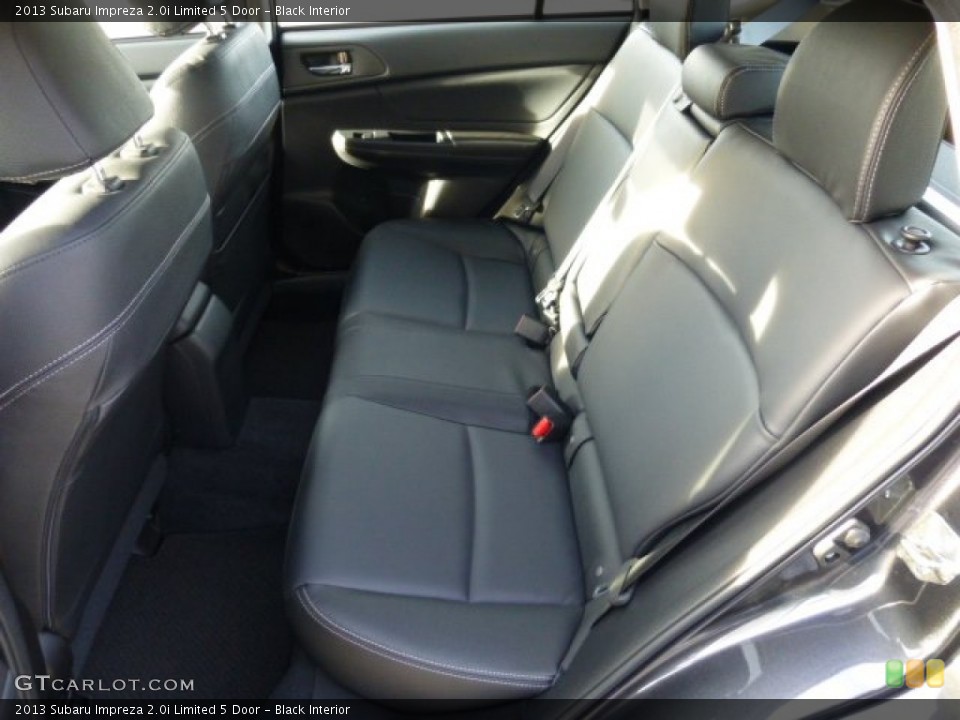 Black Interior Rear Seat for the 2013 Subaru Impreza 2.0i Limited 5 Door #74539922