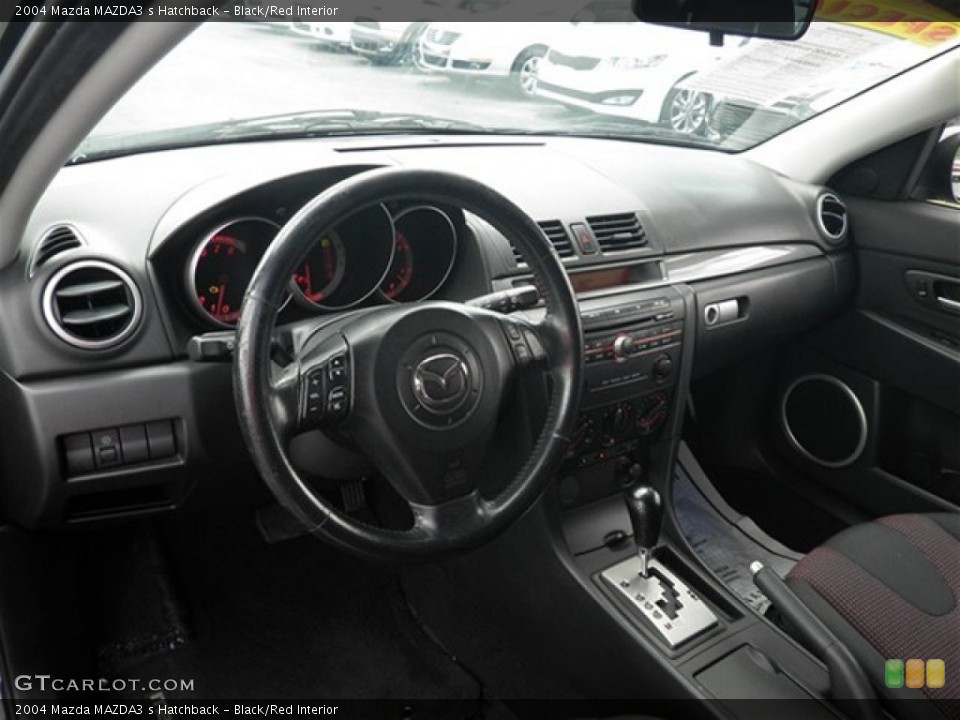 Black/Red Interior Dashboard for the 2004 Mazda MAZDA3 s Hatchback #74540024