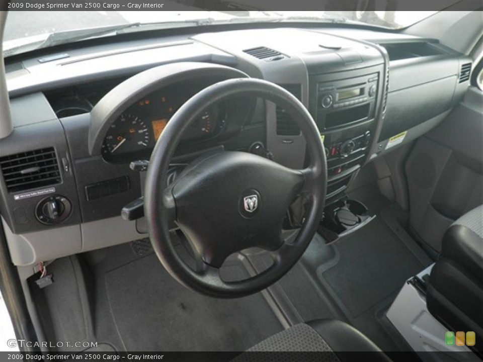 Gray Interior Dashboard for the 2009 Dodge Sprinter Van 2500 Cargo #74540942