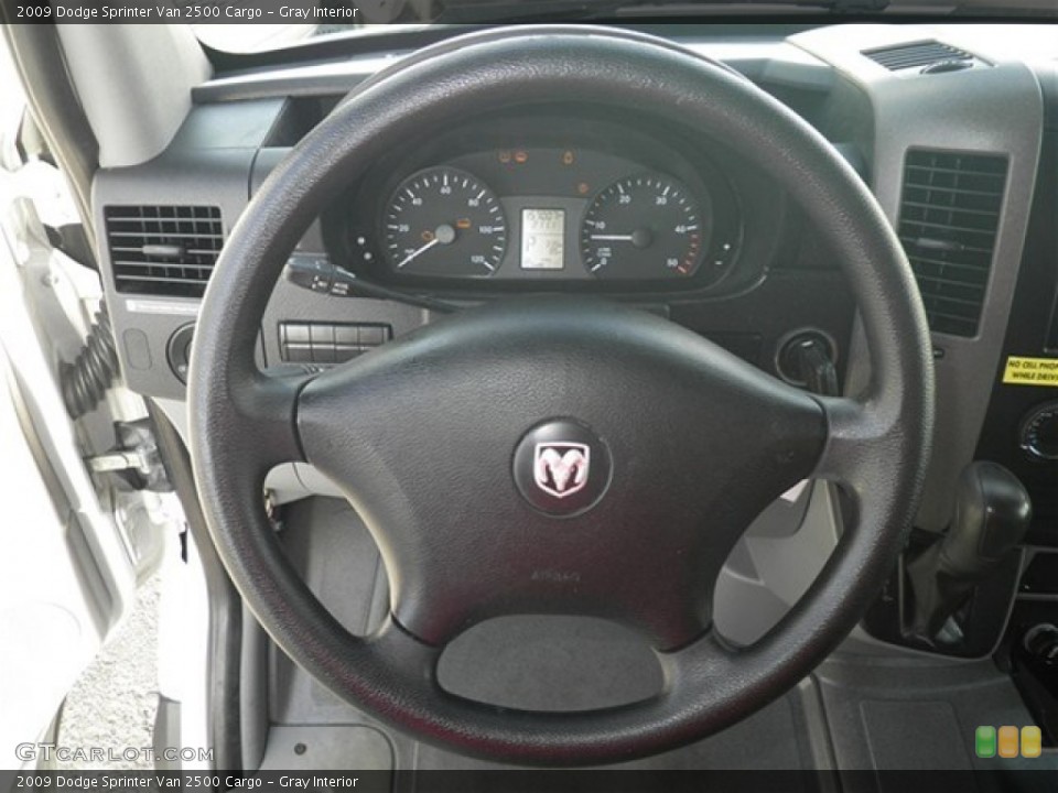Gray Interior Steering Wheel for the 2009 Dodge Sprinter Van 2500 Cargo #74540945