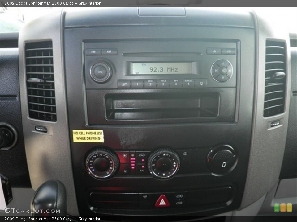 Gray Interior Controls for the 2009 Dodge Sprinter Van 2500 Cargo #74540966