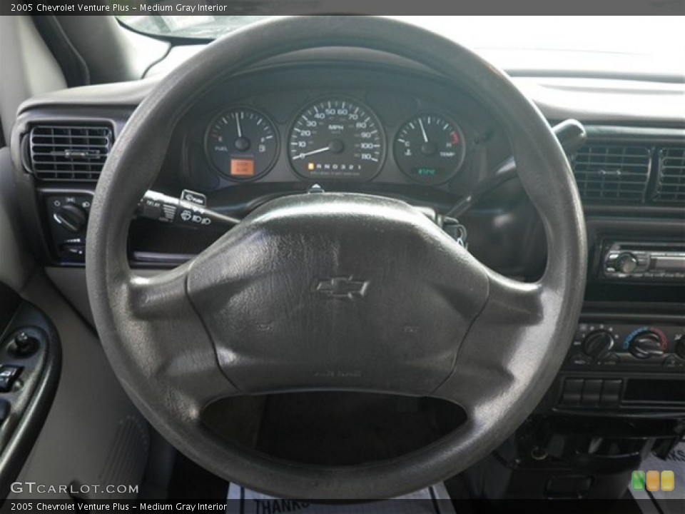 Medium Gray Interior Steering Wheel for the 2005 Chevrolet Venture Plus #74541257