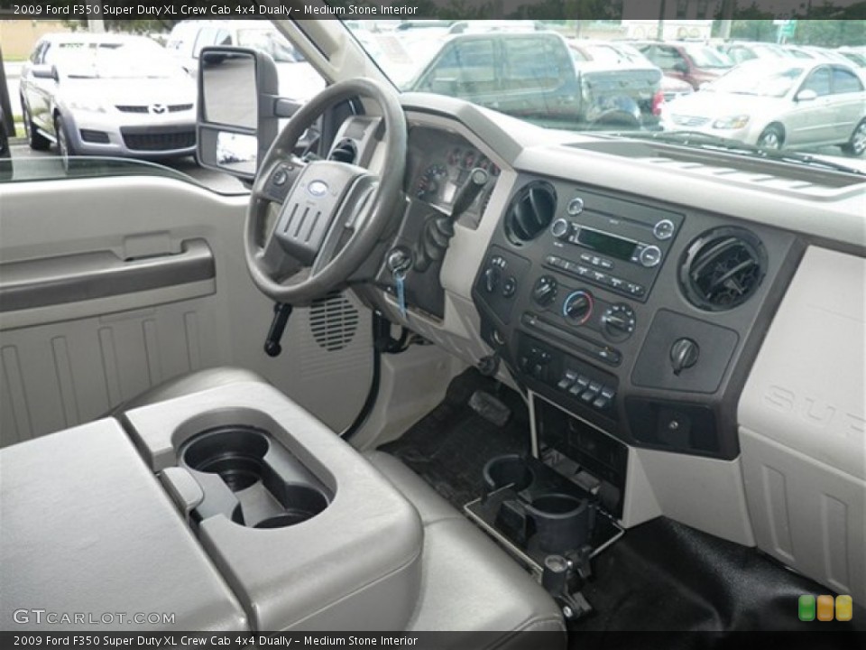 Medium Stone Interior Dashboard for the 2009 Ford F350 Super Duty XL Crew Cab 4x4 Dually #74541731