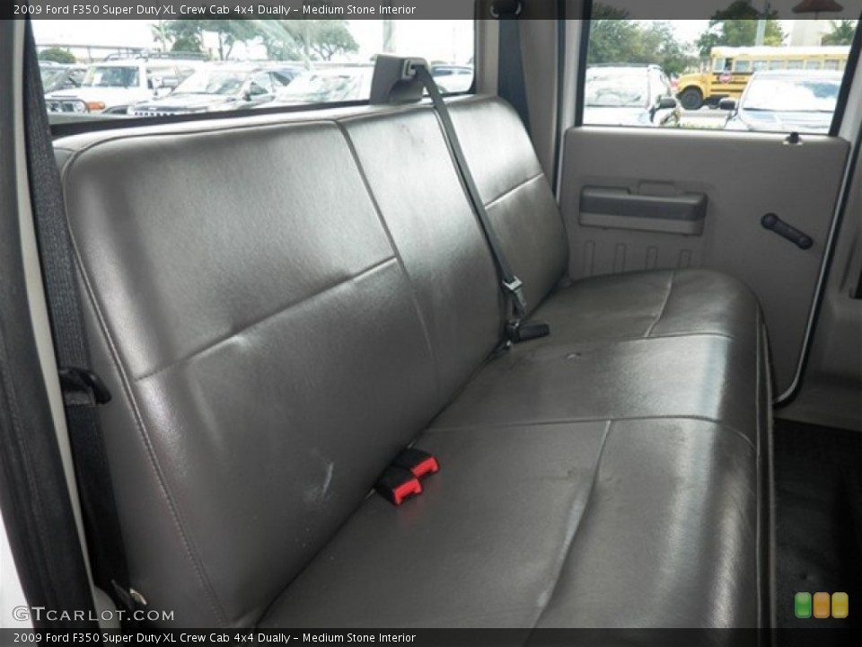 Medium Stone Interior Rear Seat for the 2009 Ford F350 Super Duty XL Crew Cab 4x4 Dually #74541769
