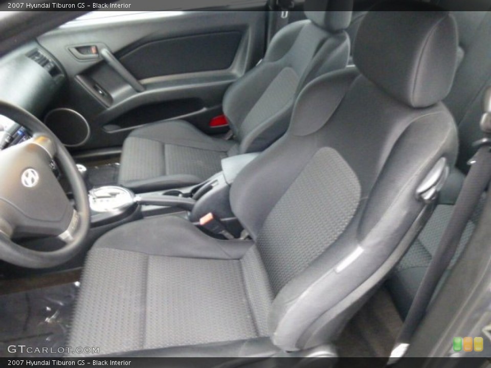 Black Interior Front Seat for the 2007 Hyundai Tiburon GS #74542835