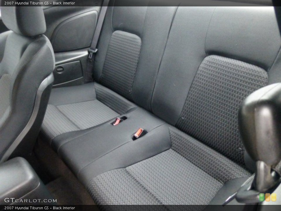Black Interior Rear Seat for the 2007 Hyundai Tiburon GS #74542838
