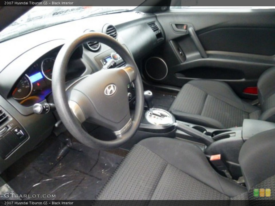 Black Interior Photo for the 2007 Hyundai Tiburon GS #74542847