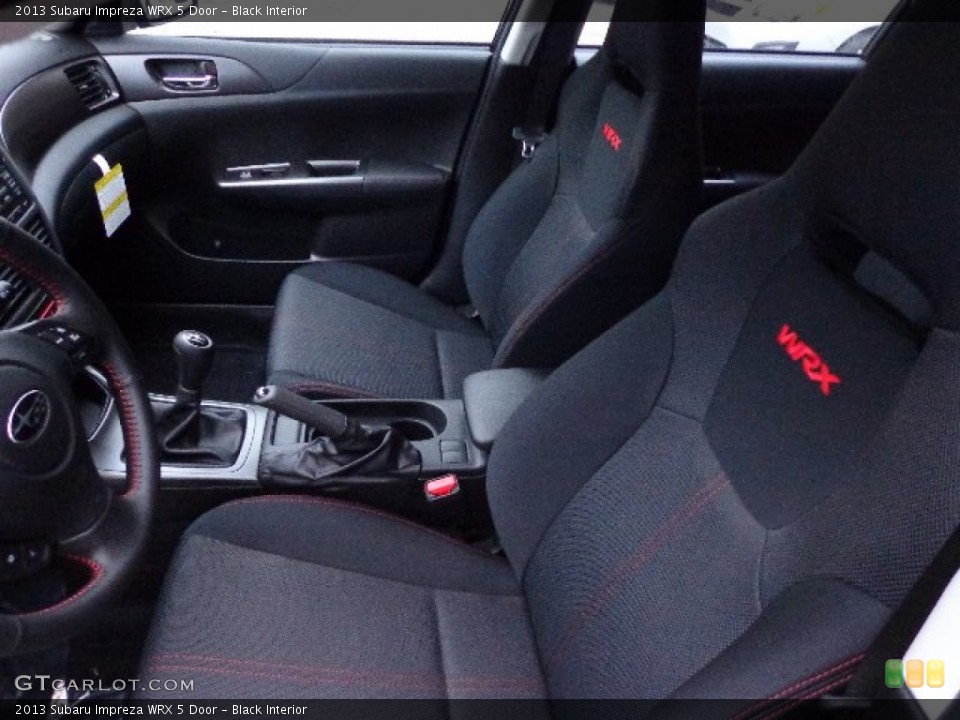 Black Interior Front Seat for the 2013 Subaru Impreza WRX 5 Door #74549820