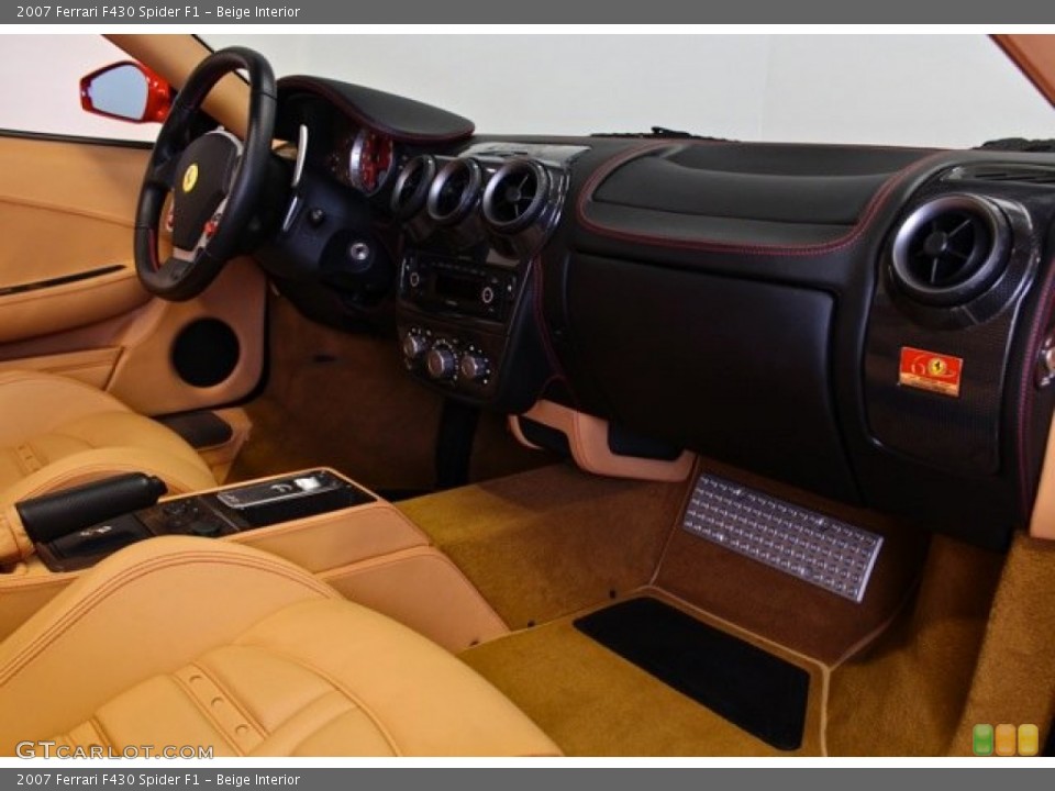 Beige Interior Dashboard for the 2007 Ferrari F430 Spider F1 #74550201