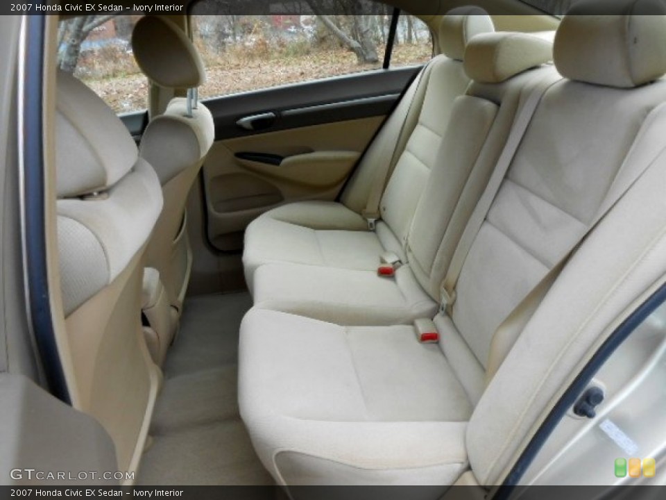 Ivory Interior Rear Seat for the 2007 Honda Civic EX Sedan #74552720