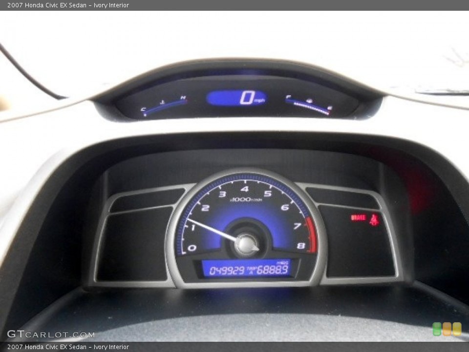 Ivory Interior Gauges for the 2007 Honda Civic EX Sedan #74552766