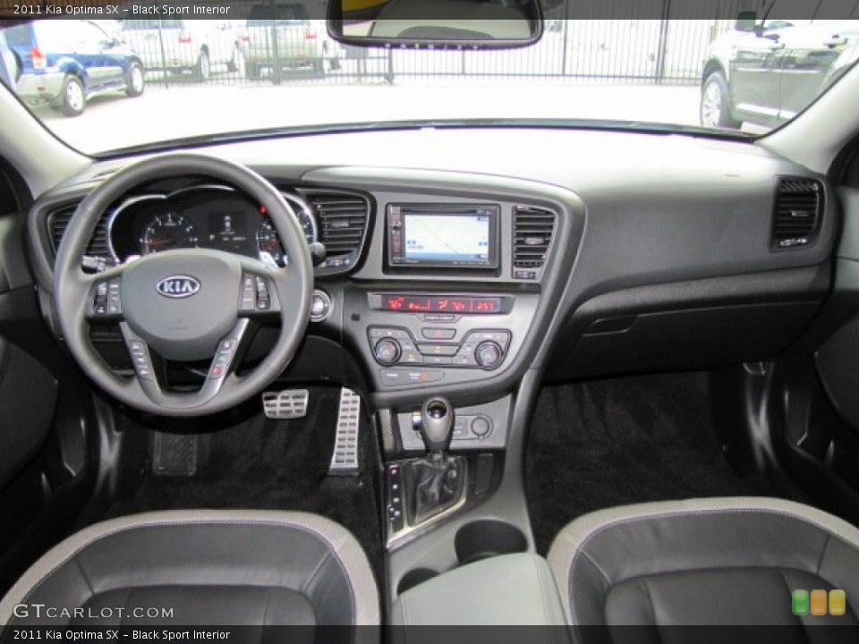 Black Sport Interior Dashboard for the 2011 Kia Optima SX #74554123