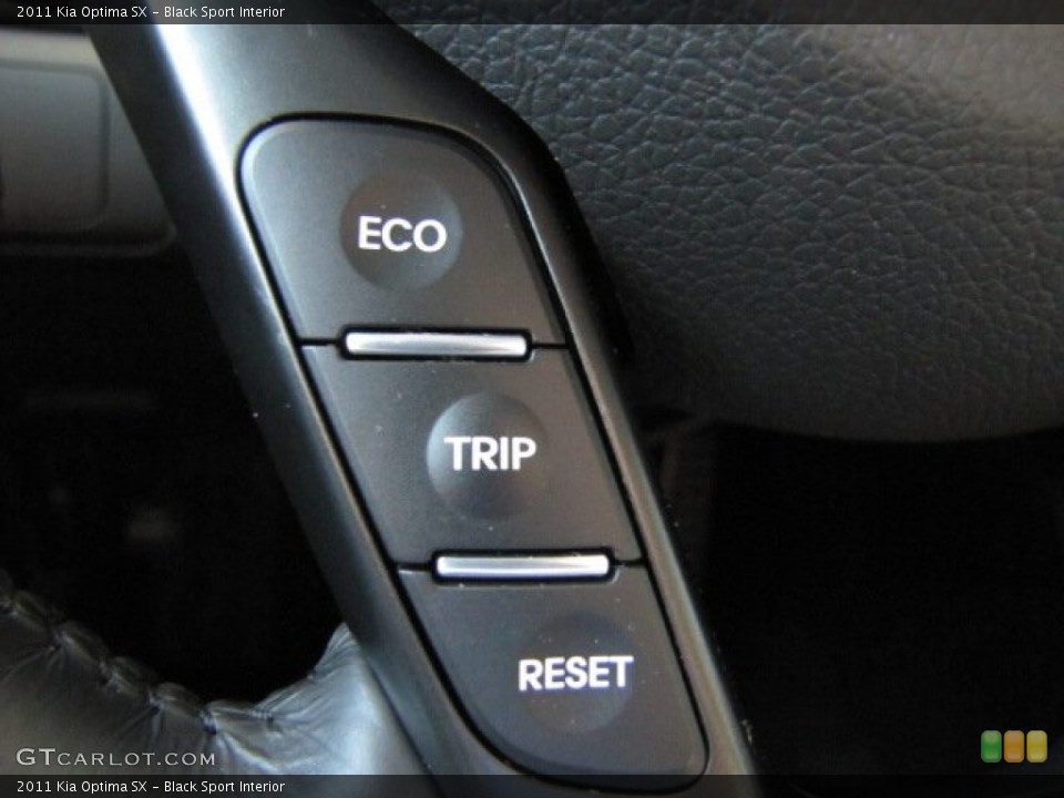 Black Sport Interior Controls for the 2011 Kia Optima SX #74554354