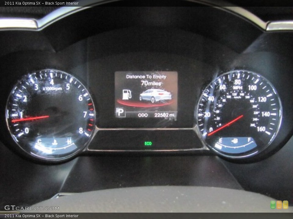 Black Sport Interior Gauges for the 2011 Kia Optima SX #74554386