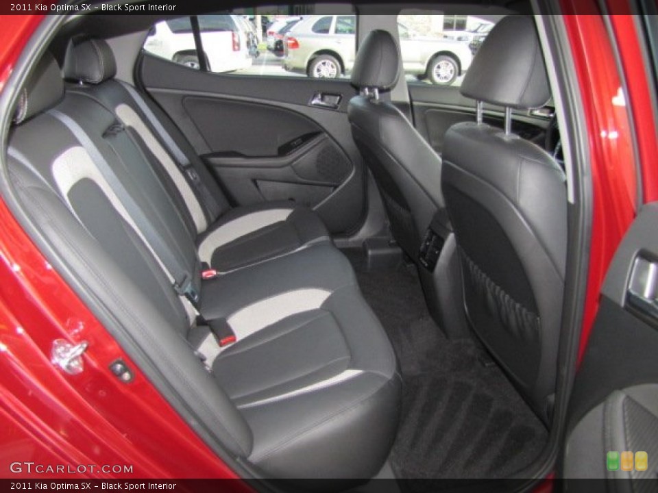 Black Sport Interior Rear Seat for the 2011 Kia Optima SX #74554521