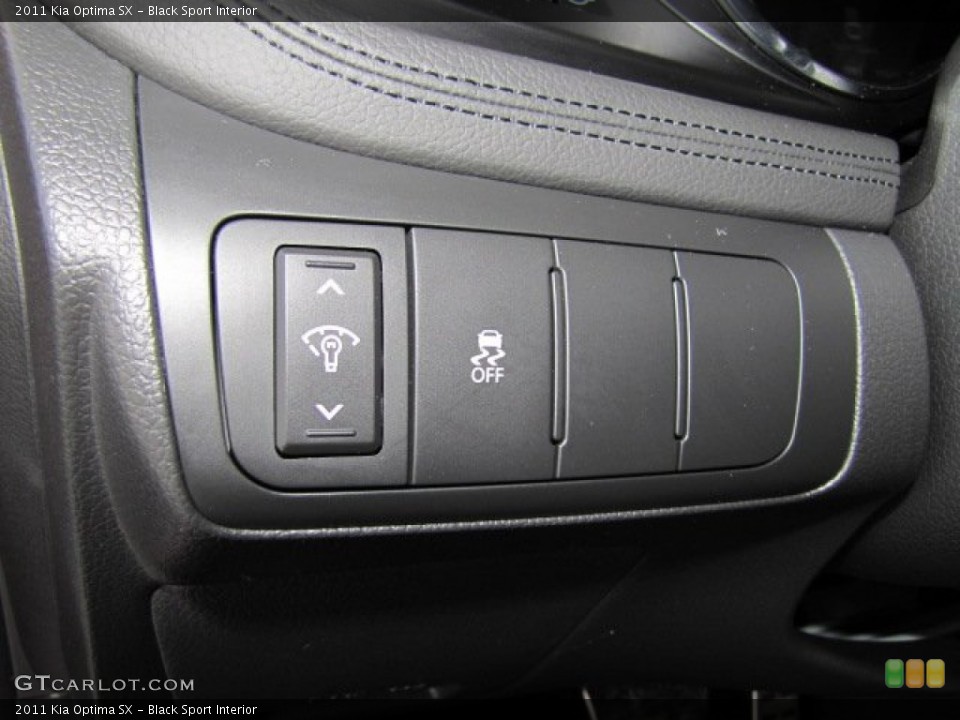 Black Sport Interior Controls for the 2011 Kia Optima SX #74554689