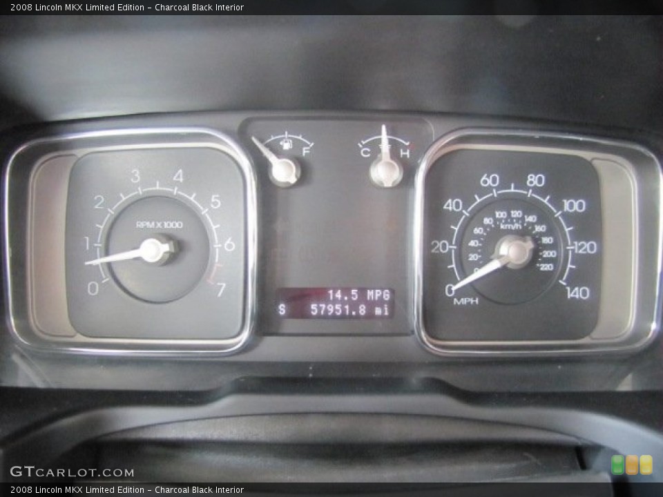 Charcoal Black Interior Gauges for the 2008 Lincoln MKX Limited Edition #74555417