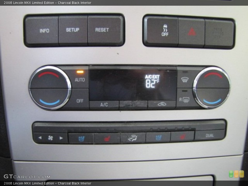 Charcoal Black Interior Controls for the 2008 Lincoln MKX Limited Edition #74555478