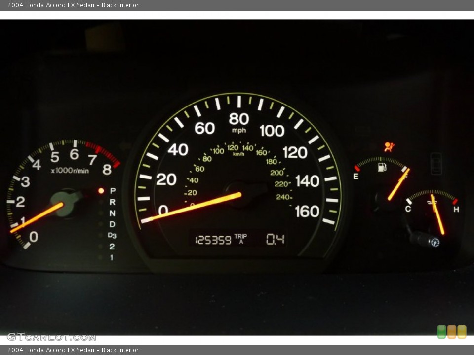 Black Interior Gauges for the 2004 Honda Accord EX Sedan #74556405