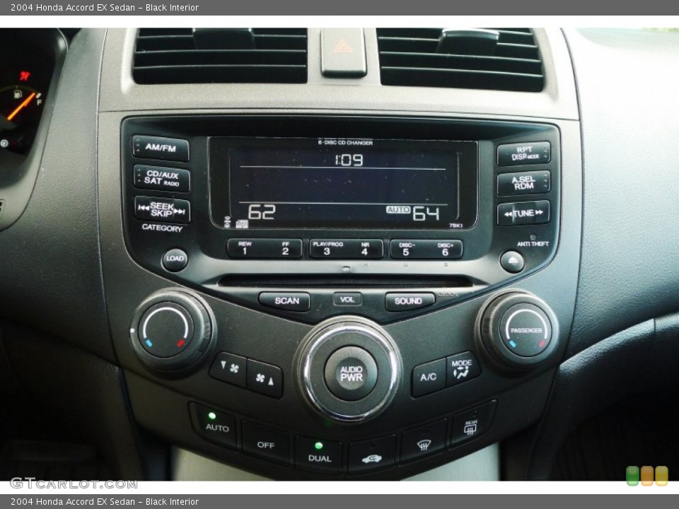 Black Interior Controls for the 2004 Honda Accord EX Sedan #74556426
