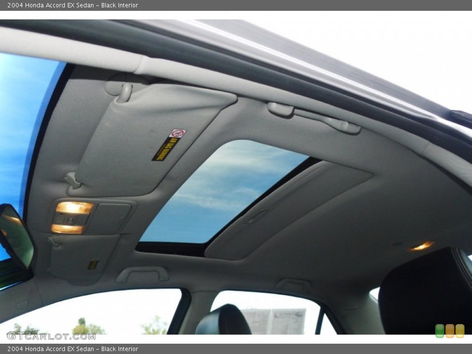 Black Interior Sunroof for the 2004 Honda Accord EX Sedan #74556462