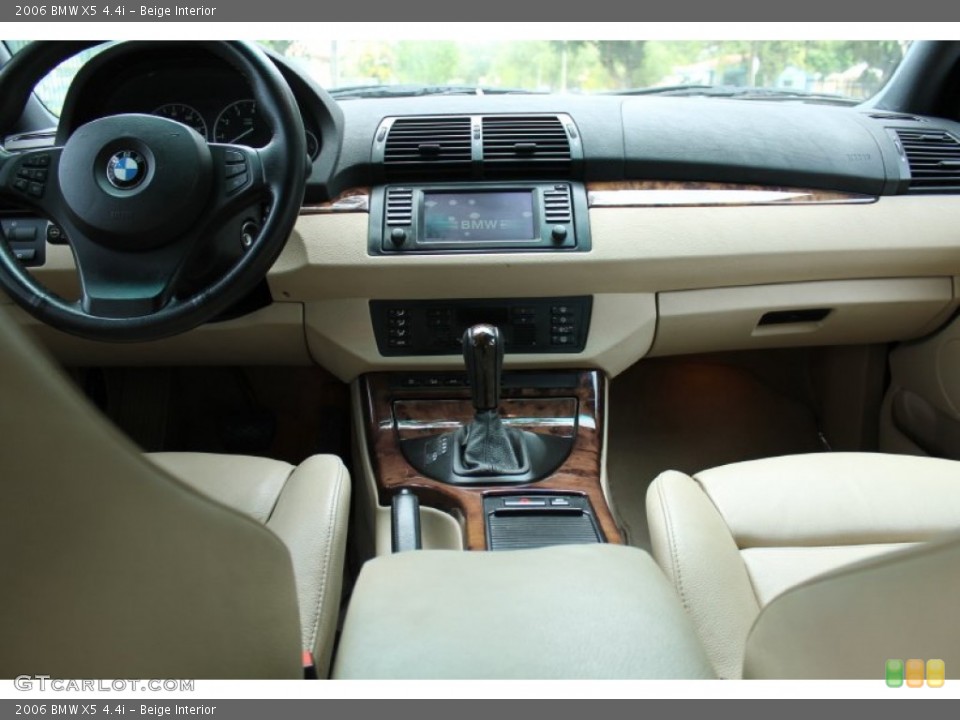 Beige Interior Dashboard for the 2006 BMW X5 4.4i #74556984