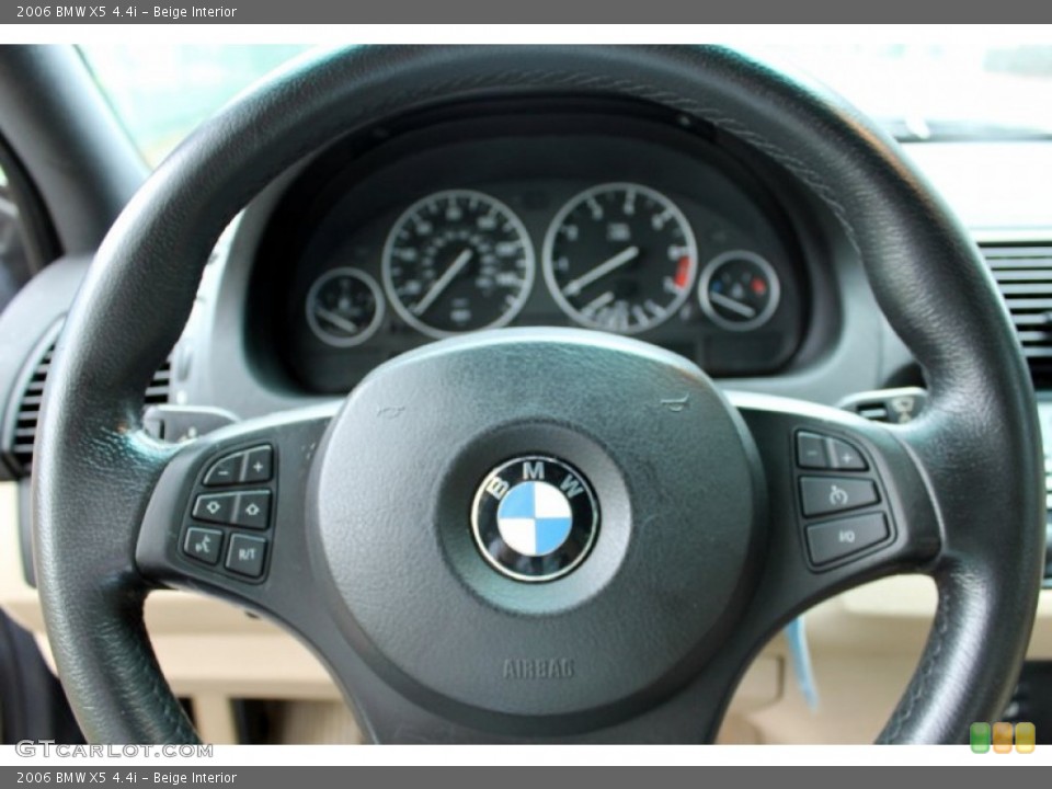 Beige Interior Steering Wheel for the 2006 BMW X5 4.4i #74557080