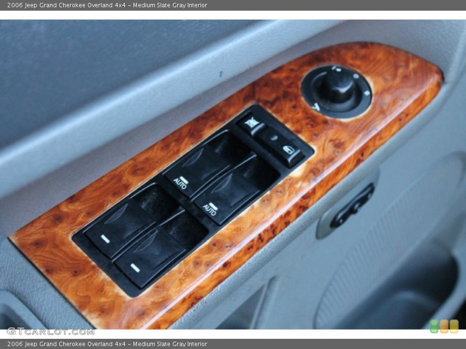 Medium Slate Gray Interior Controls for the 2006 Jeep Grand Cherokee Overland 4x4 #74559391