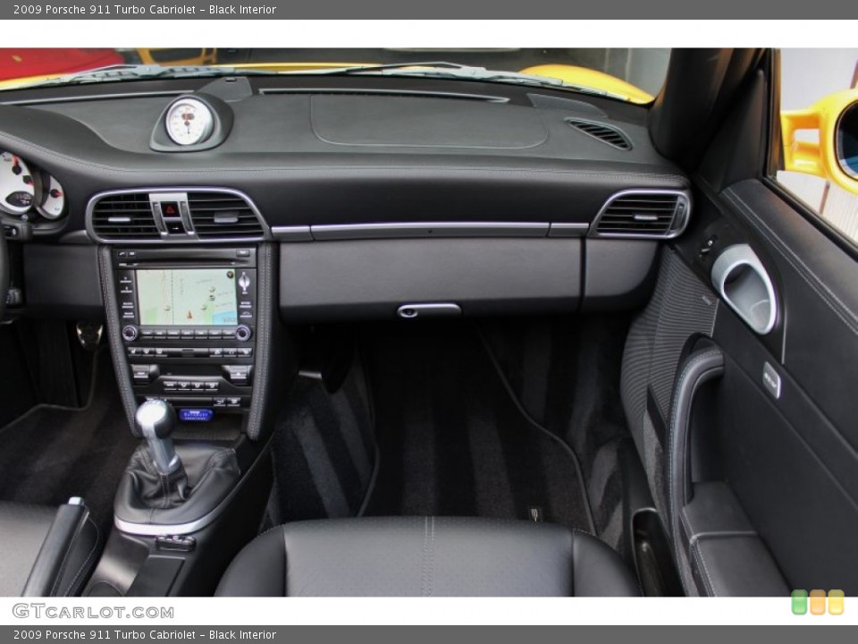 Black Interior Dashboard for the 2009 Porsche 911 Turbo Cabriolet #74559609