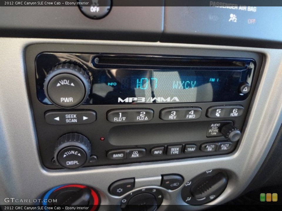 Ebony Interior Audio System for the 2012 GMC Canyon SLE Crew Cab #74559714
