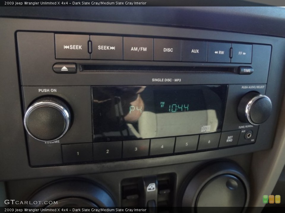 Dark Slate Gray/Medium Slate Gray Interior Audio System for the 2009 Jeep Wrangler Unlimited X 4x4 #74561031
