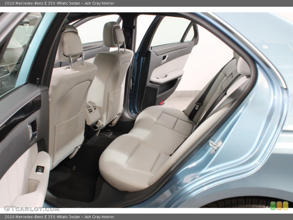Ash Gray Interior Rear Seat for the 2010 Mercedes-Benz E 350 4Matic Sedan #74562549