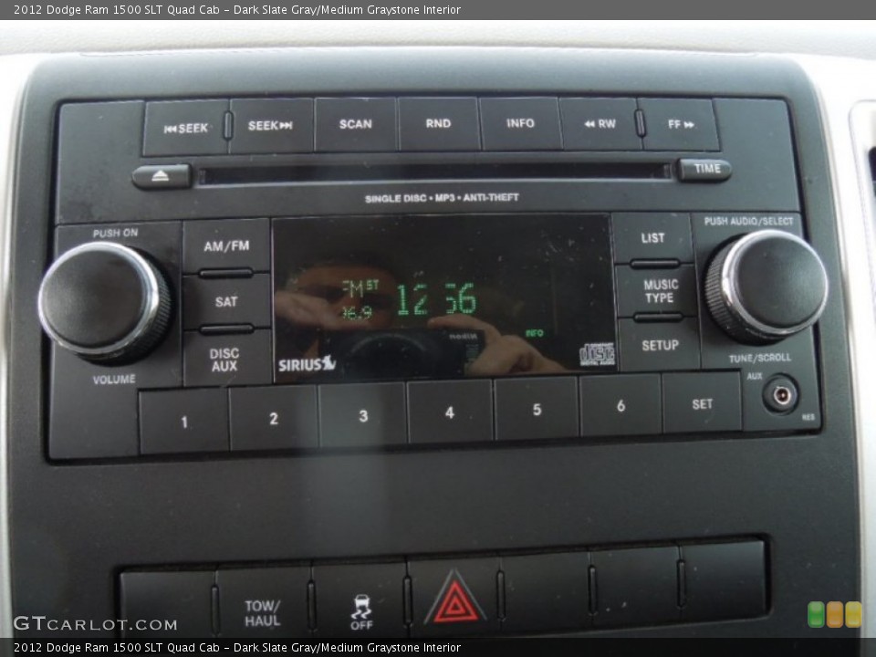Dark Slate Gray/Medium Graystone Interior Audio System for the 2012 Dodge Ram 1500 SLT Quad Cab #74563107