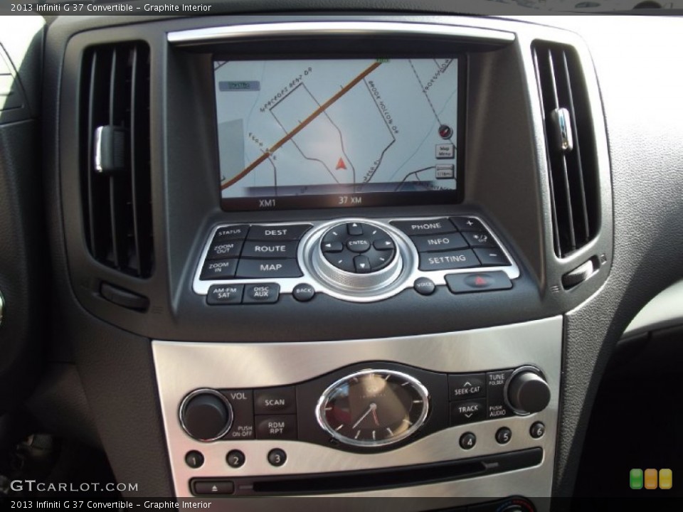 Graphite Interior Navigation for the 2013 Infiniti G 37 Convertible #74564355